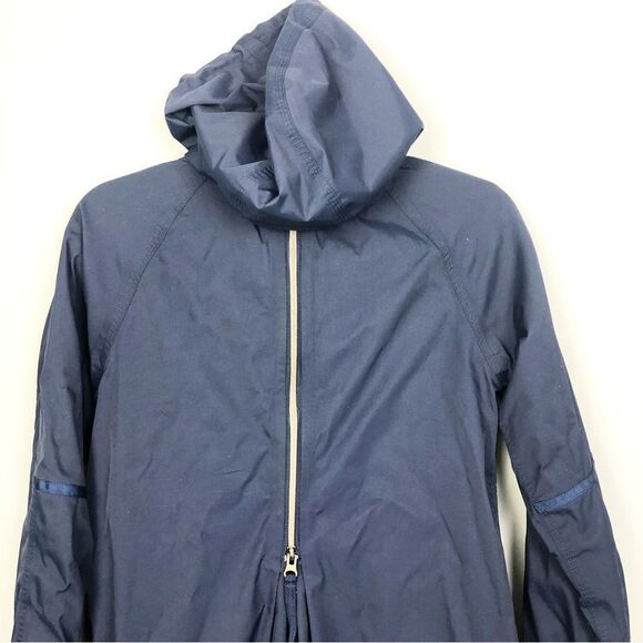 LULULEMON | Fo Drizzle Rain Jacket Deep Navy Blue Zip Front Women’s Size 6 - Picture 12 of 15